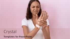  Presentation with inflammation - Slides featuring young-hispanic-woman-wearing-casual background and a coral colored foreground