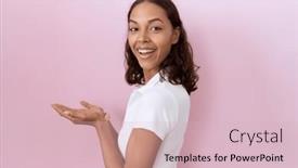  Presentation with woman hands open - 