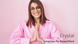  Presentation with forgiveness - Presentation design with young-hispanic-woman-wearing-glasses background and a lemonade colored foreground