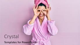  Presentation with hispanic - Amazing theme having young-hispanic-woman-wearing-shower backdrop and a lemonade colored foreground