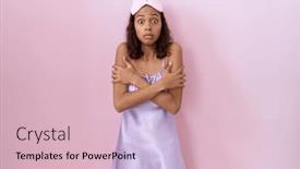  Presentation with sleep - Slide set with young-hispanic-woman-wearing-sleep background and a lemonade colored foreground