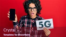  Presentation with curly hair - Cool new slide deck with young-hispanic-woman-with-curly backdrop and a wine colored foreground