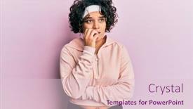  Presentation with curly hair - Amazing slide deck having young-hispanic-woman-with-curly backdrop and a lemonade colored foreground