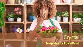  Presentation with hand holding plant - 