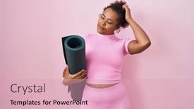  Presentation with curly hair - Slide deck featuring young-hispanic-woman-with-curly background and a lemonade colored foreground