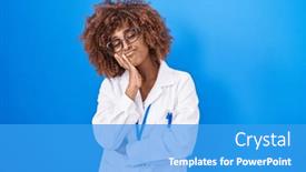  Presentation with depression - Theme enhanced with young-hispanic-woman-with-curly background and a teal colored foreground