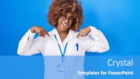  Presentation with coconut oil hair care - Slide deck featuring young-hispanic-woman-with-curly background and a teal colored foreground