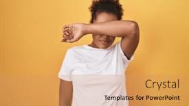  Presentation with sad woman - 