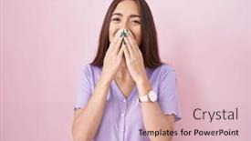  Presentation with scandal - Theme having young-hispanic-woman-with-long background and a lemonade colored foreground
