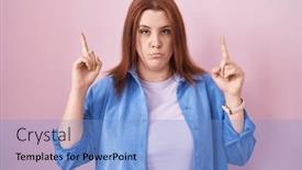  Presentation with direction - PPT layouts featuring young-hispanic-woman-with-red background and a  colored foreground