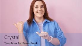  Presentation with confident young hispanic woman - 