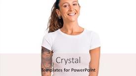  Presentation with tattoo - Cool new PPT theme with young-hispanic-woman-with-tattoo backdrop and a coral colored foreground