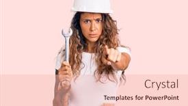  Presentation with tattoo - Beautiful theme featuring young-hispanic-woman-with-tattoo backdrop and a lemonade colored foreground