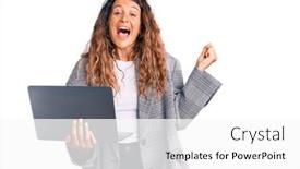  Presentation with tattoo - Amazing slide deck having young-hispanic-woman-with-tattoo backdrop and a white colored foreground