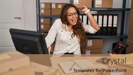  Presentation with moving business - 