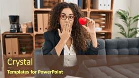  Presentation with couple therapy - Slide deck enhanced with young-hispanic-woman-working background and a tawny brown colored foreground