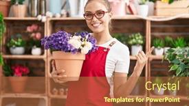  Presentation with hand holding plant - 