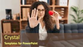  Presentation with couple therapy - Presentation having young-hispanic-woman-working background and a tawny brown colored foreground