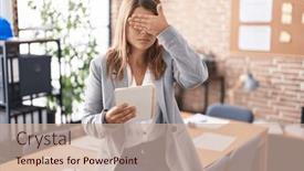  Presentation with sad woman - 