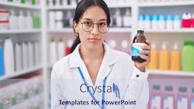  Presentation with attitude - Slide set enhanced with young-hispanic-woman-working background and a lemonade colored foreground