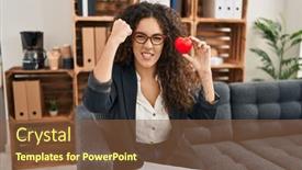  Presentation with couple therapy - PPT layouts consisting of young-hispanic-woman-working background and a tawny brown colored foreground