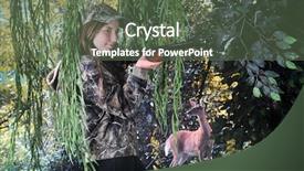  Presentation with can see clearly - Beautiful presentation featuring young hunter preparing to fire backdrop and a ocean colored foreground