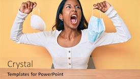  Presentation with indian - Colorful slide deck enhanced with young-indian-girl-sitting backdrop and a coral colored foreground