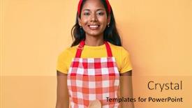  Presentation with indian food latest - Slides enhanced with young-indian-girl-wearing-baker background and a yellow colored foreground