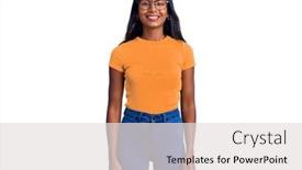  Presentation with indian - PPT theme enhanced with young-indian-girl-wearing-casual background and a light gray colored foreground