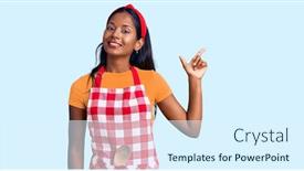  Presentation with indian ganesh chathurthi - Presentation design consisting of young-indian-girl-wearing-professional background and a sky blue colored foreground