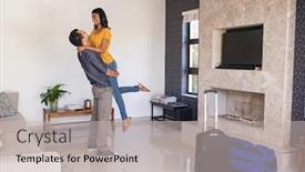  Presentation with indian couple - Audience pleasing PPT layouts consisting of young-indian-man-lifting-happy backdrop and a light gray colored foreground