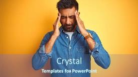  Presentation with indian head massage - Slide set with young-indian-man-wearing-denim background and a ocean colored foreground