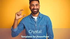  Presentation with denim - Beautiful theme featuring young-indian-man-wearing-denim backdrop and a ocean colored foreground