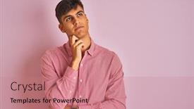  Presentation with indian - Slide deck enhanced with young-indian-man-wearing-elegant background and a coral colored foreground