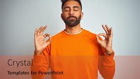  Presentation with democracy indian - PPT layouts having young-indian-man-wearing-orange background and a red colored foreground