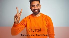  Presentation with indian cultural - Slide deck enhanced with young-indian-man-wearing-orange background and a gold colored foreground