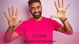  Presentation with indian - Colorful presentation theme enhanced with young-indian-man-wearing-t backdrop and a red colored foreground