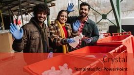  Presentation with working together - Slides enhanced with young-indian-men-and-women background and a red colored foreground