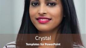  Presentation with indian woman - Slides having young-indian-woman-face-close background and a tawny brown colored foreground