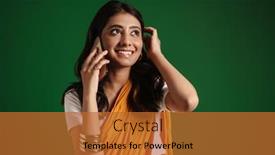  Presentation with indian woman - Slide deck featuring young-indian-woman-wearing-sari background and a red colored foreground