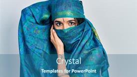  Presentation with indian traditional - Presentation consisting of young-indian-woman-wearing-sari background and a ocean colored foreground