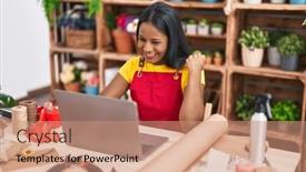  Presentation with indian woman - 