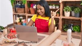  Presentation with indian woman - 