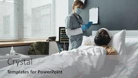  Presentation with nasal - Presentation theme having young-injured-man-with-oxen background and a light gray colored foreground