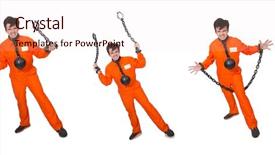  Presentation with chains - Beautiful PPT layouts featuring young inmate with chains isolated backdrop and a lemonade colored foreground