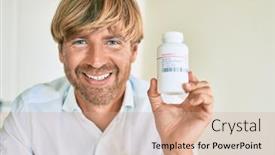  Presentation with irish - PPT theme featuring young-irish-man-smiling-happy background and a coral colored foreground