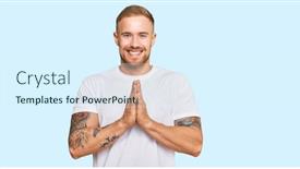  Presentation with forgiveness - Amazing slide set having young-irish-man-wearing-casual backdrop and a sky blue colored foreground