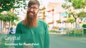  Presentation with irish - Colorful presentation enhanced with young-irish-man-with-redhead backdrop and a ocean colored foreground