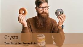  Presentation with irish - Slide deck having young-irish-redhead-man-eating background and a coral colored foreground