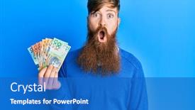  Presentation with irish - Slide set consisting of young-irish-redhead-man-holding background and a teal colored foreground